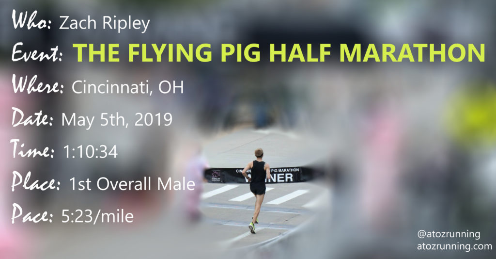 Zach Ripey Flying Pig Half Marathon 2019