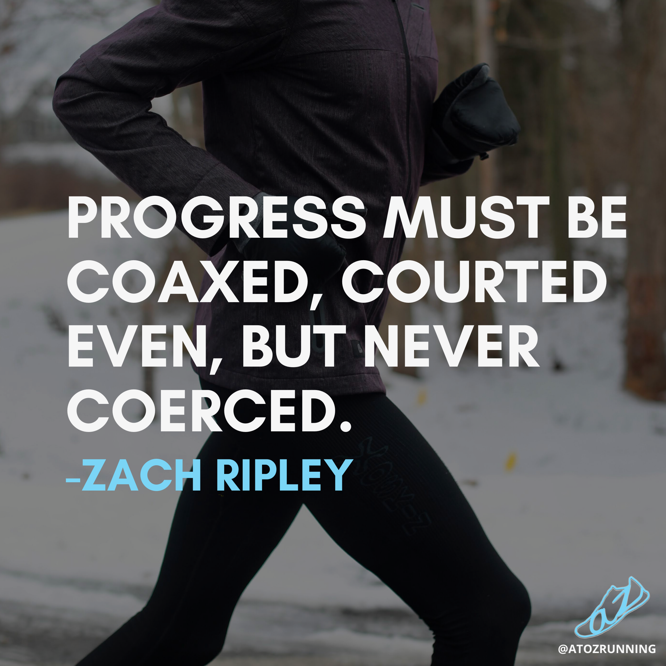 running quote about training to run farther, quote reads, 