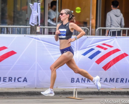 Carrie Verdon runner at the Chicago Marathon 2021