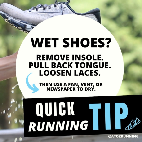 How to Dry Wet Running Shoes AtoZrunning